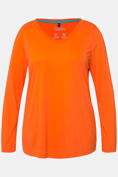 Funktionsshirt, antibakteriell, V-Ausschnitt, Langarm