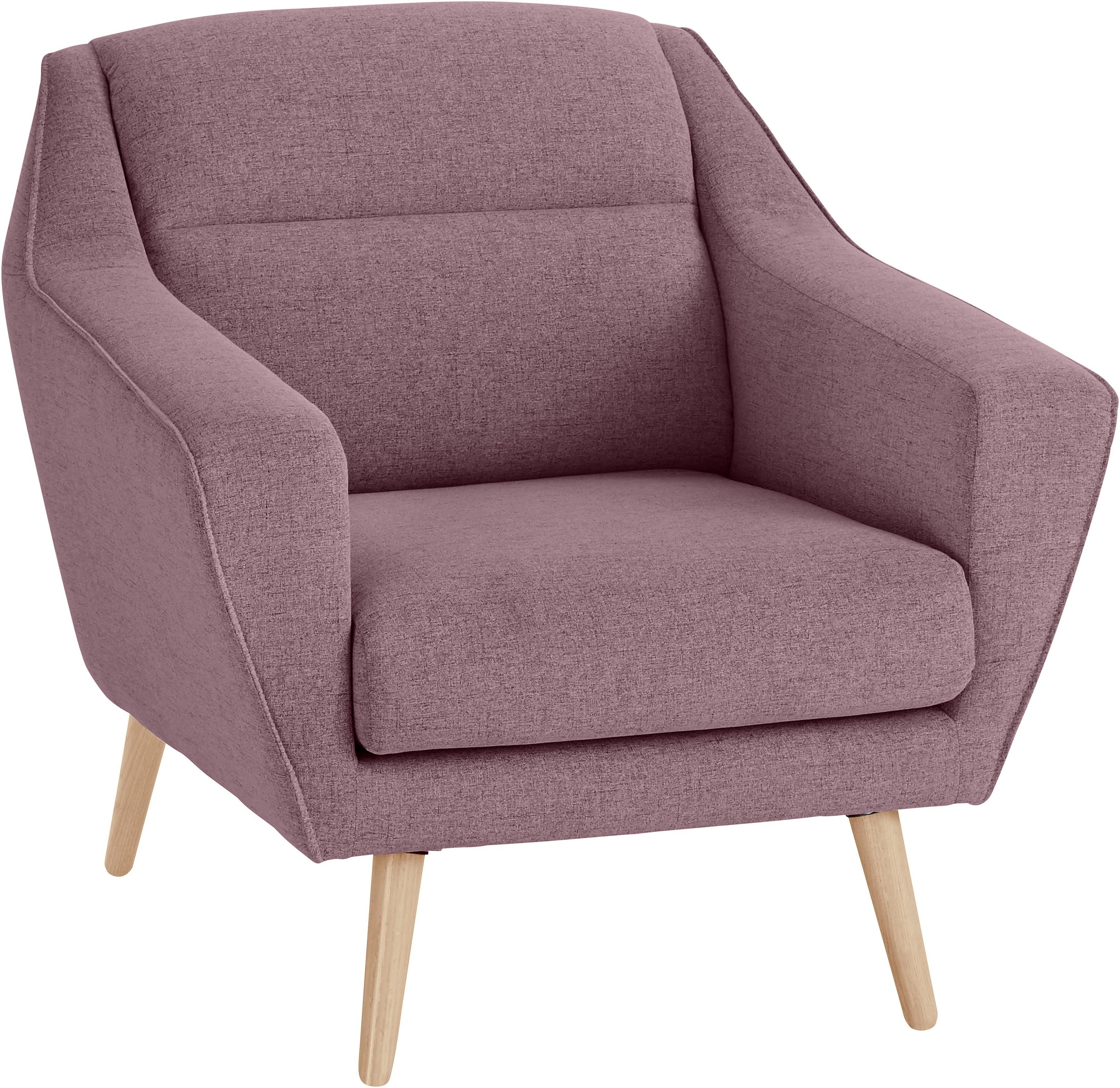 GOODproduct Sessel »Bille« mit Naht im Rückenkissen und Eiche-Beinen, Design by Morten Georgsen