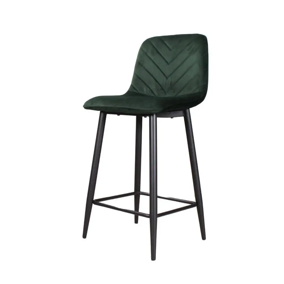 DS4U - Gaby barkruk velvet 65 cm 2.0 - groen