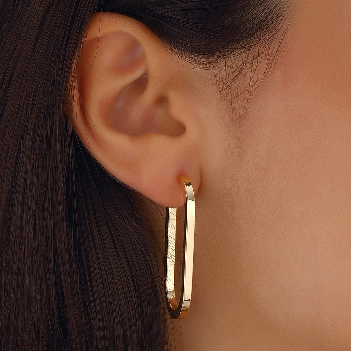Boucles d'oreilles - Laiton plaqué or
