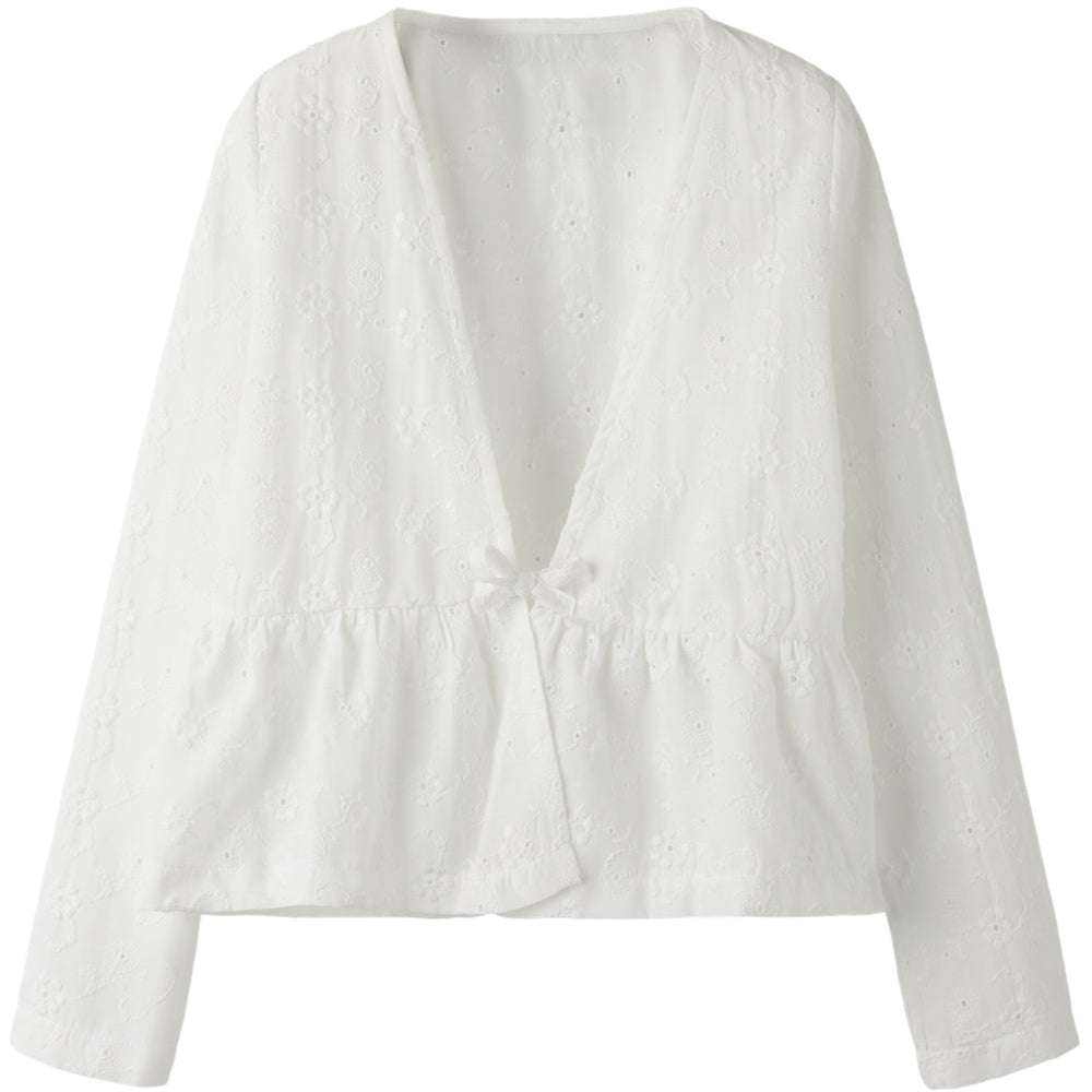 Køb Name It Bright White Nkfkarlina Ls Skjorte