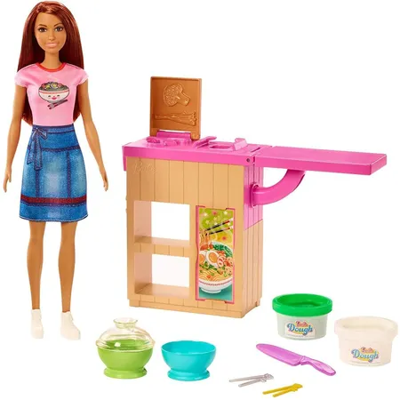 Barbie Pasta-Spielset und Puppe (brünett)