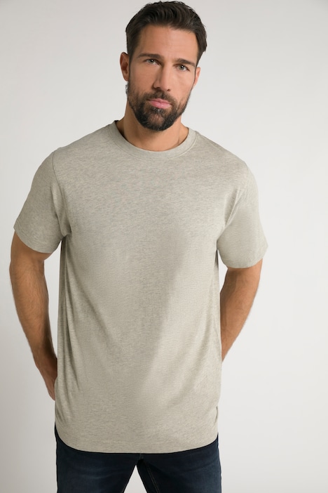 T-Shirt, Basic, Rundhals, gekämmte Baumwolle, bis 8XL