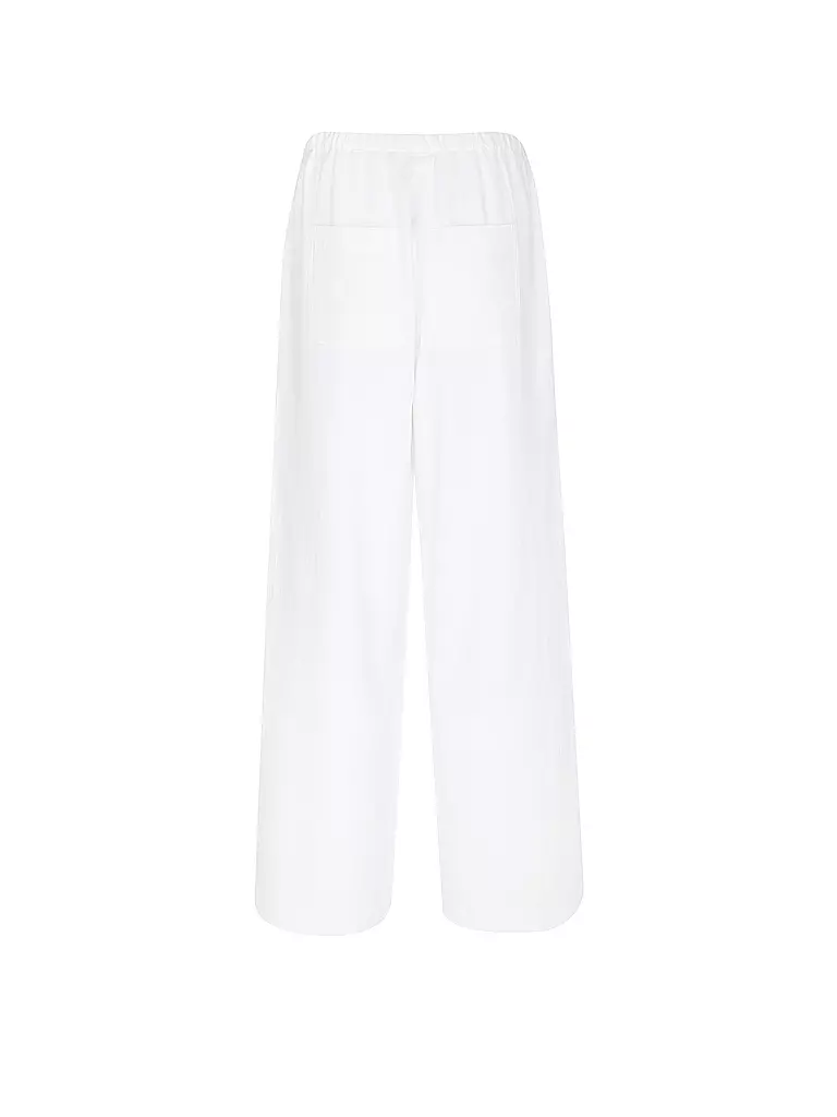 COMMA IDENTITY Leinenhose weiss