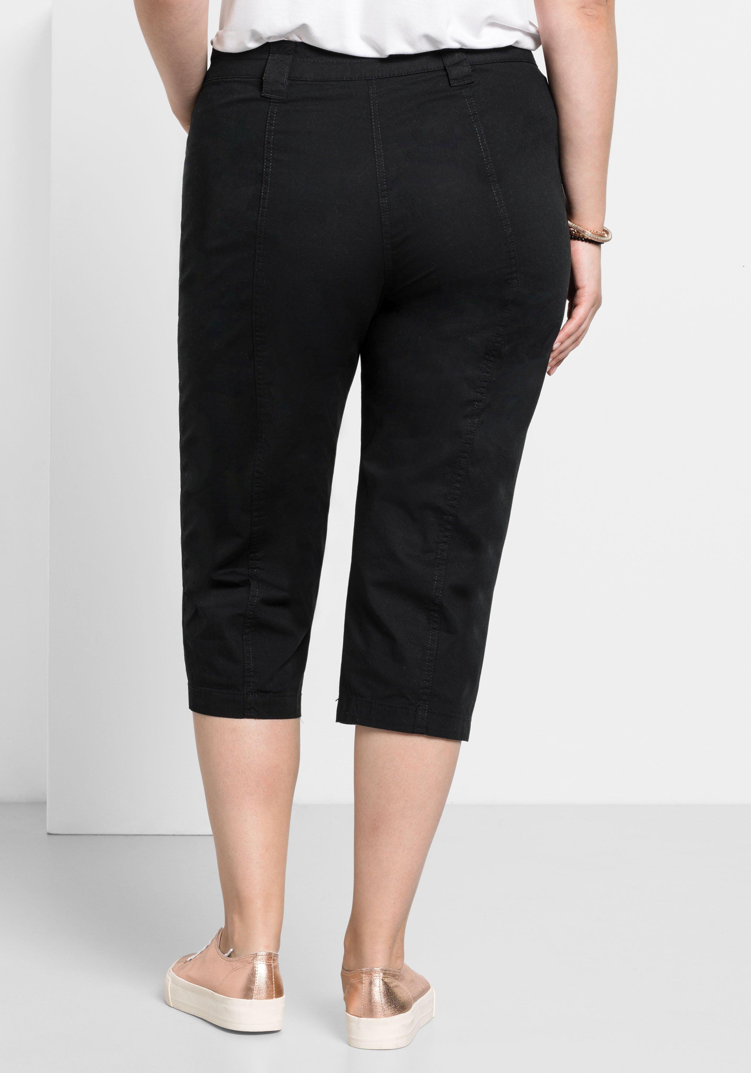 Gerade 3/4-Hose mit Krempelfunktion
