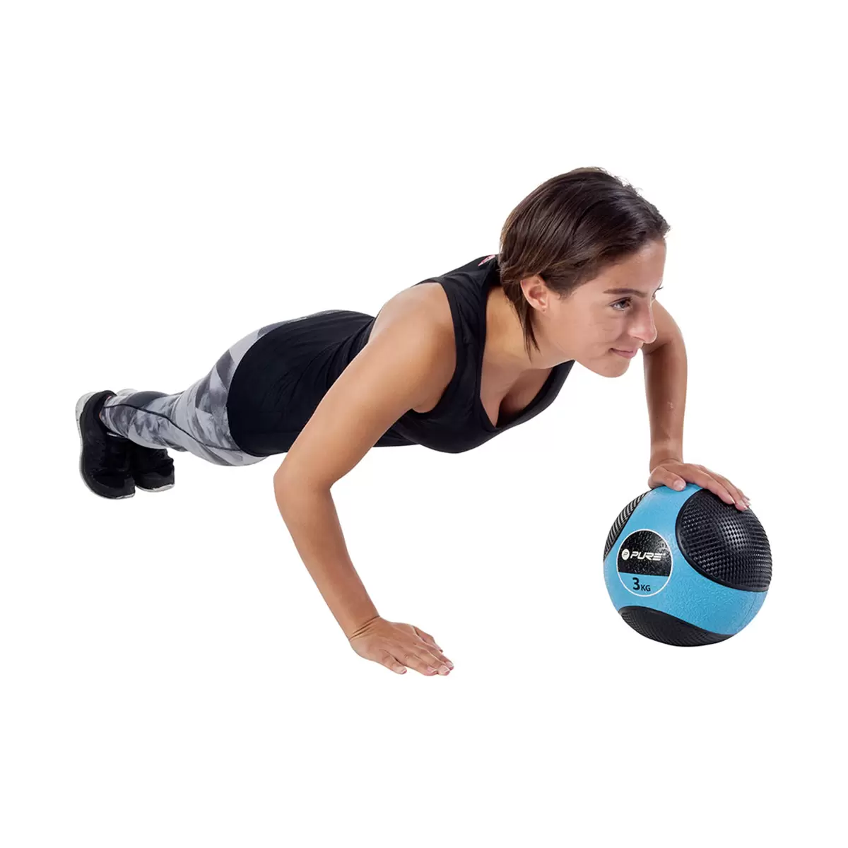 Medizinball Pure2Improve grün,schwarz