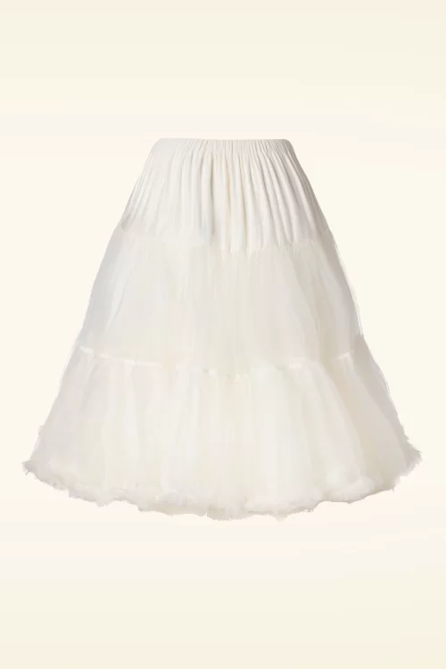 Banned Retro Queen Size Lola Lifeforms petticoat in ivoor
