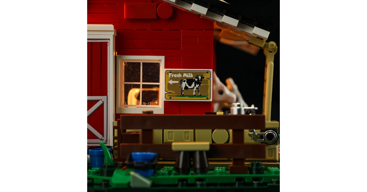 LumibricksFarm Life - Cow Barn Constructiespeelgoed  (F9037)