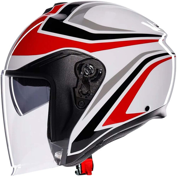 AGV - Casque Irides Tolosa Blanc / Rouge / Noir / Gris