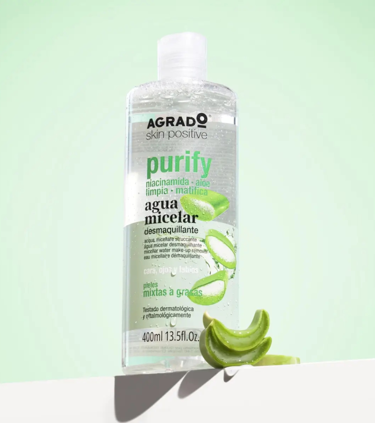 Agrado  - Água micelar de limpeza Purify - Pele mista e oleosa