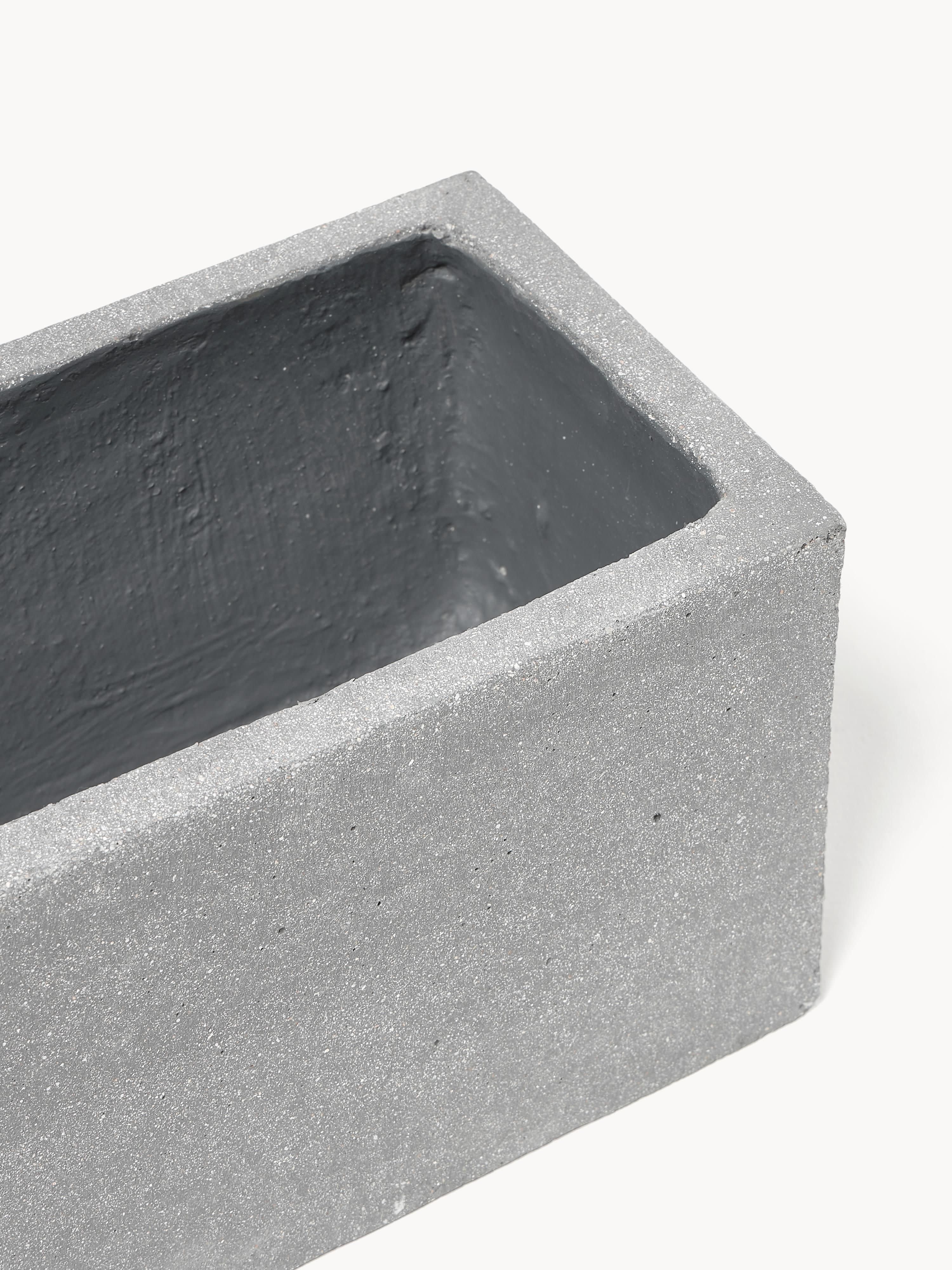 Outdoor plantenpot Tuscany van beton, H 19 cm