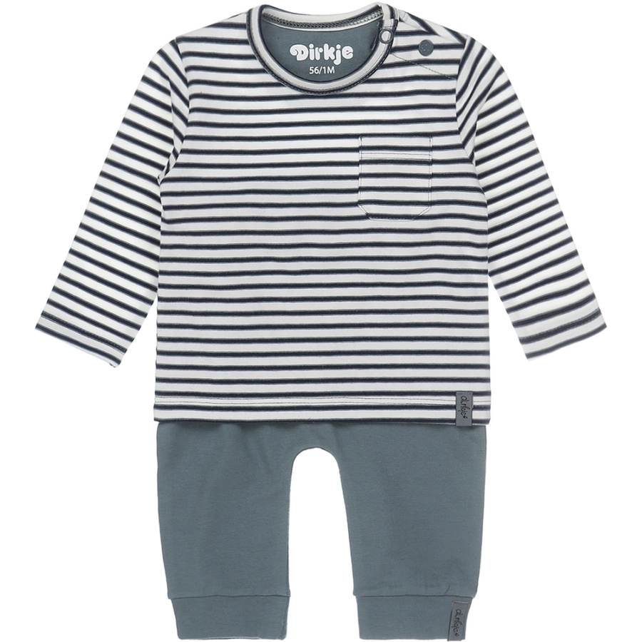 Dirkje Baby-Set 2-teilig dusty grün off-white