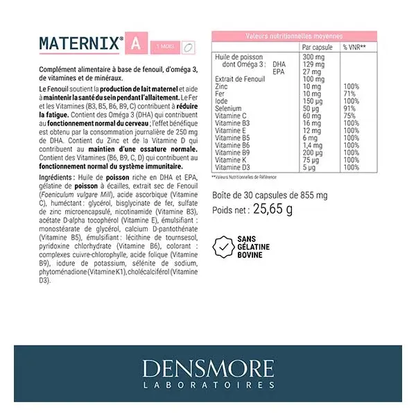 Curso de 1 mês de amamentação Densmore Maternix A