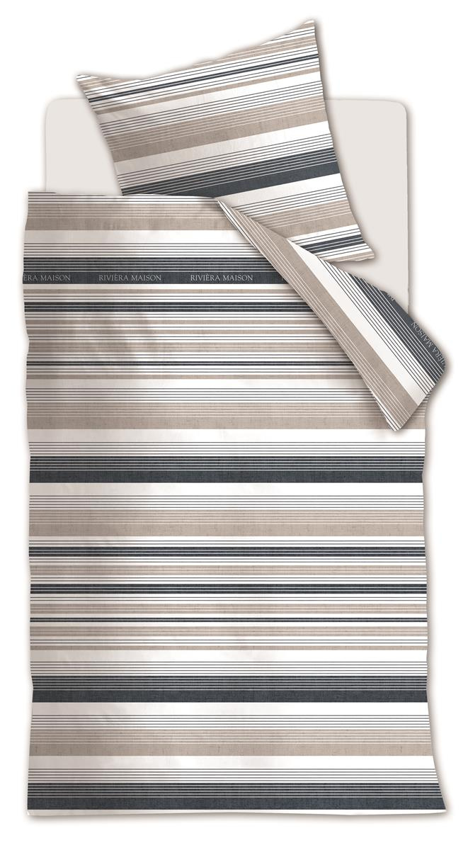 Bettwäsche STURDY STRIPE 135x200 cm, mit 1 Kissen