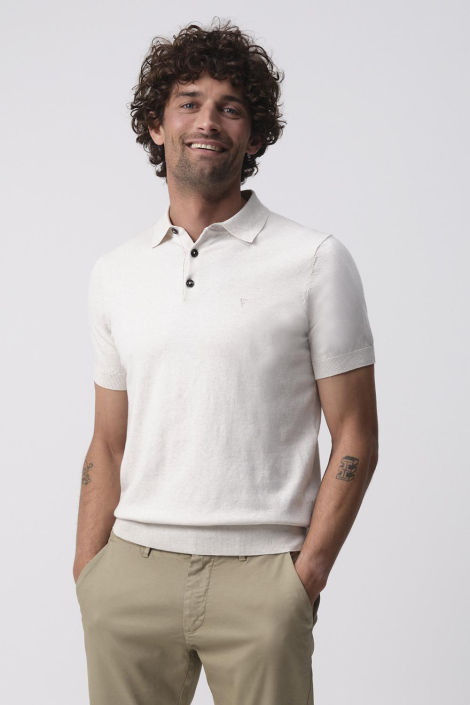 Campbell grijze heren polo