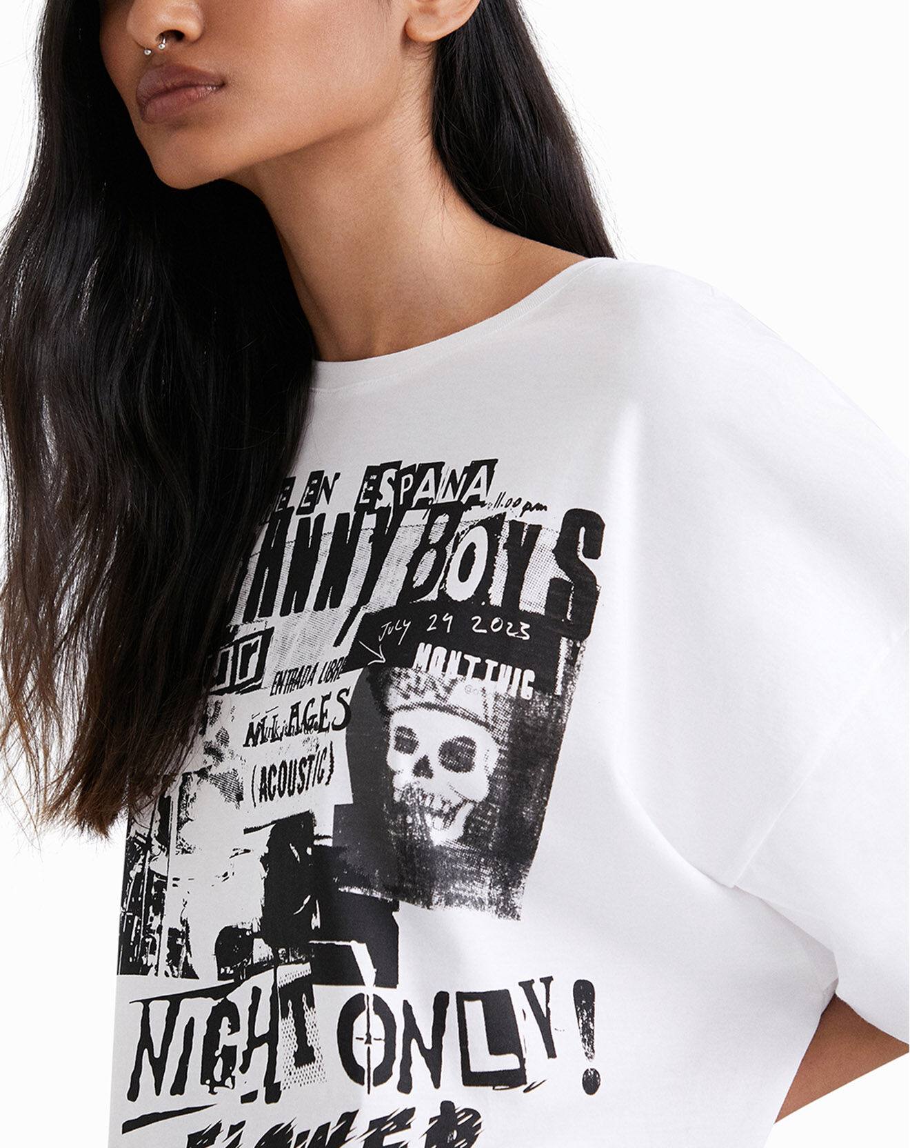 Desigual T-Shirt Amelot blanc
