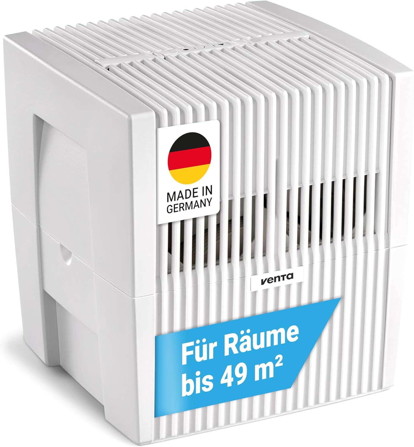 Venta Luftbefeuchter LW25 Classic Original, sehr leise 21 dB(A), energieeffizient 2 Watt, hygienische Kaltverdunstung ohne Filter, großer 7 l-Tank, bis 49 m², mit Duftfunktion
