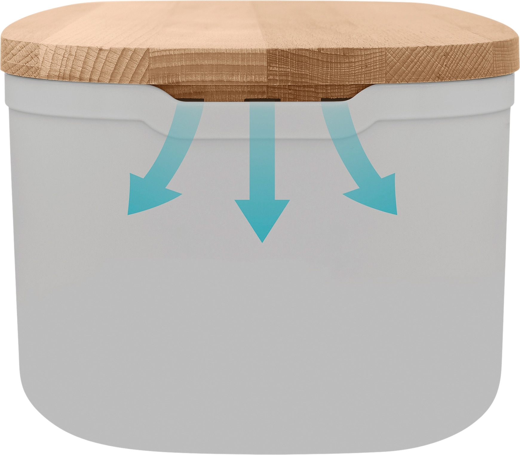 Metaltex Bready Brotkasten mit 2-in-1 Deckel / Brotschneidebrett