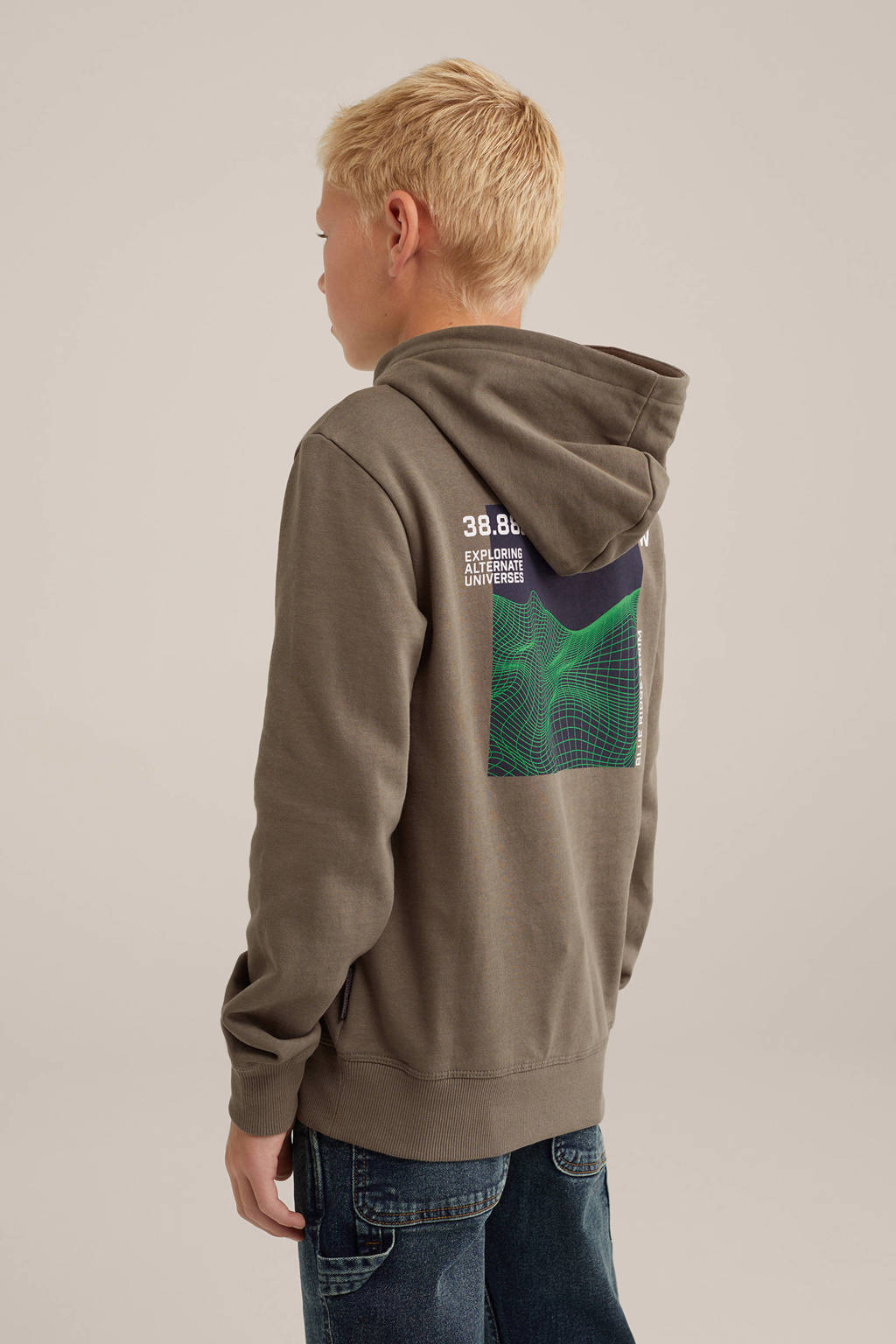 WE Fashion hoodie bruin