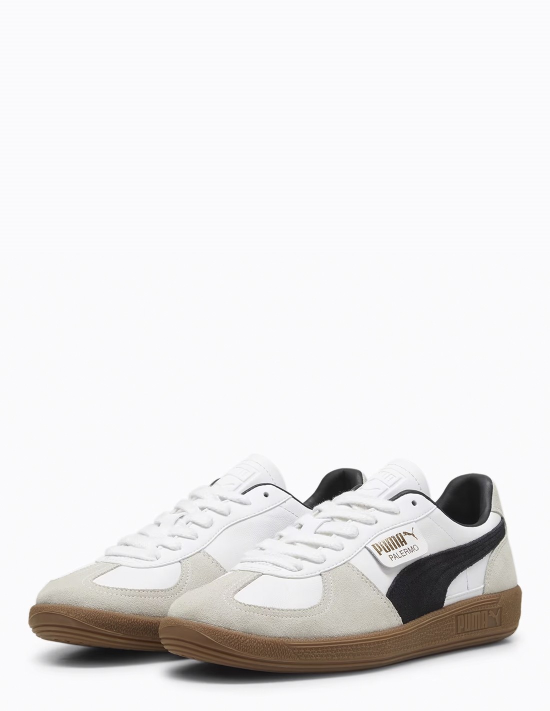 puma Sneakers Mixte Palermo LTH Blanc/Noir Cuir