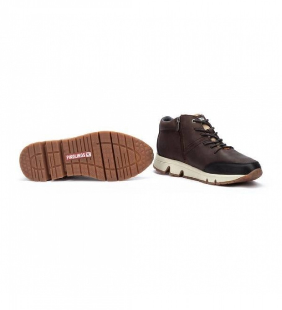 Botas esportivas Pikolinos Ferrol M9U-8069Noc1 em couro, marrom olmo