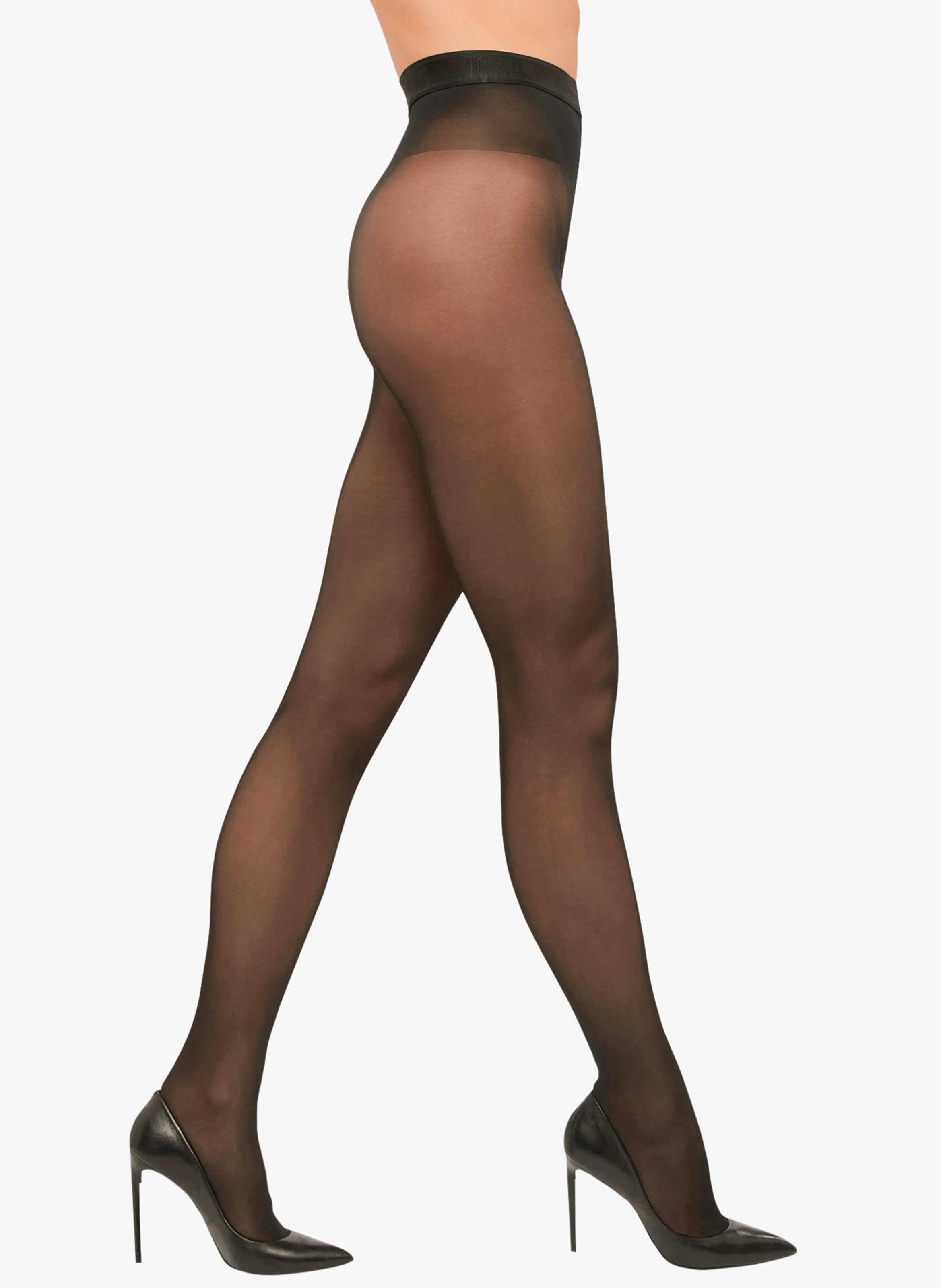Collants semi-transparents | Noir