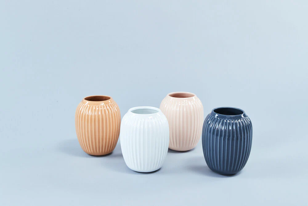 Kähler  Hammershøi vase, hvid - H: 20cm.
