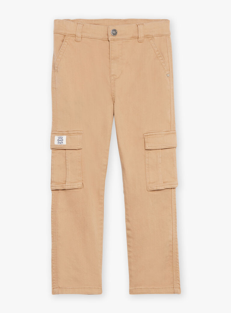 Pantalon cargo beige