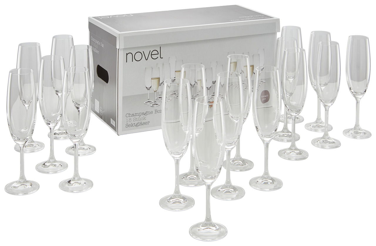 Novel Sektglas-Set 18-tlg.