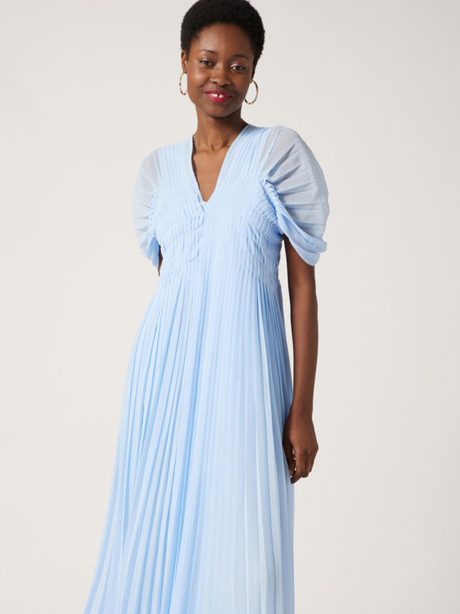 Robe plissée
