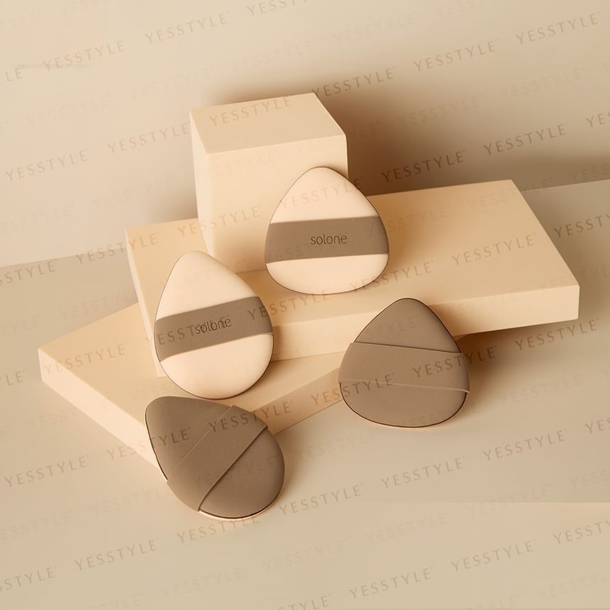 Solone - Dubbelzijdige soufflé make-up puff