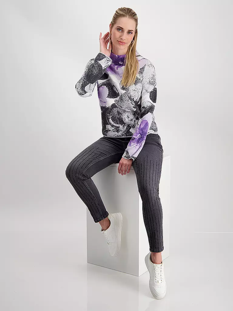 MONARI Rollkragenpullover  grau