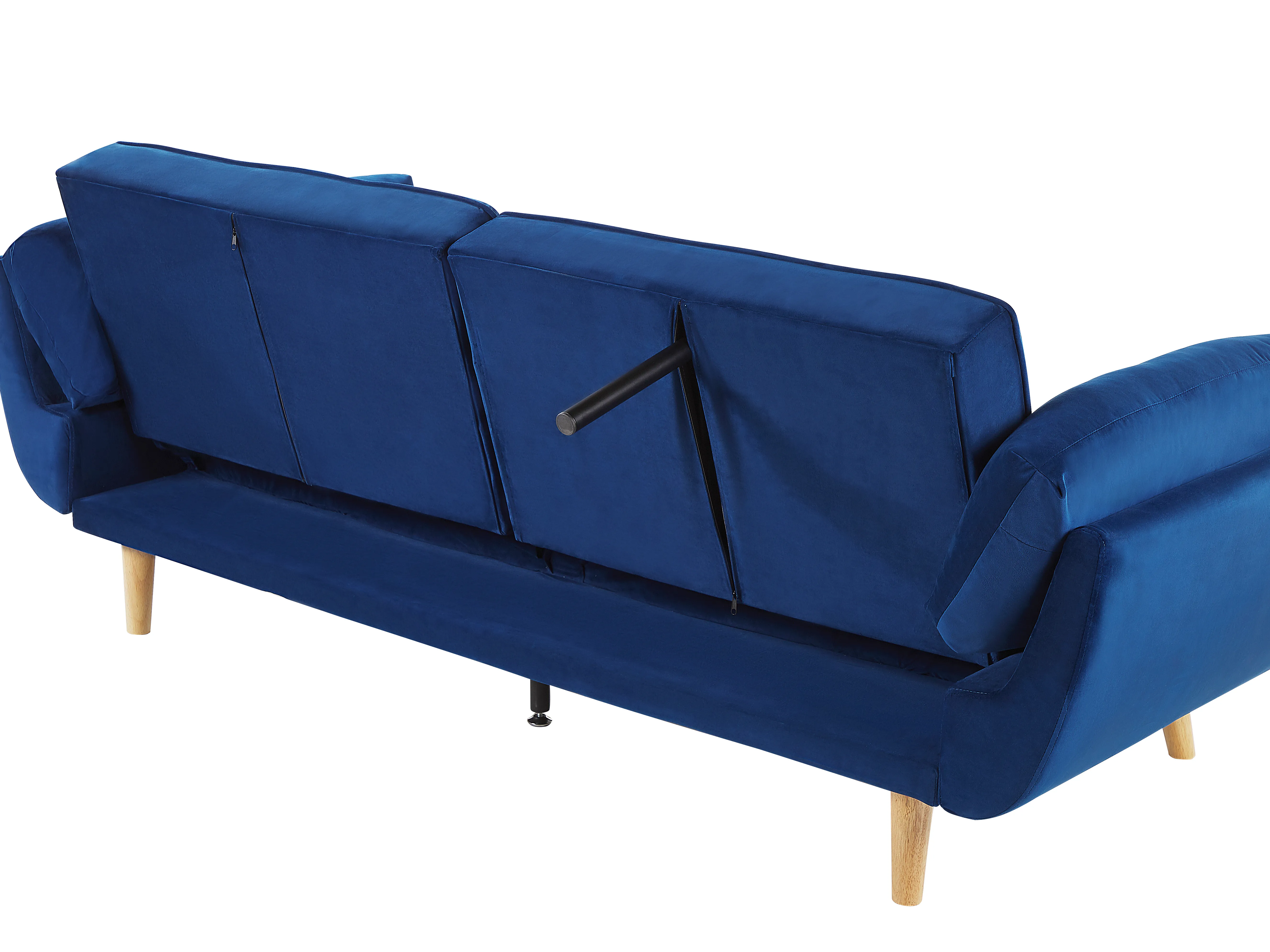 Slaapbank 3-zits ASBY Fluweel Marineblauw