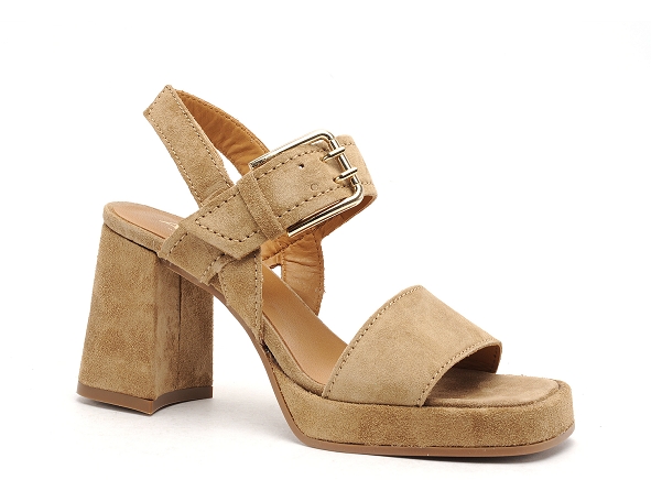 Alpe nu pieds talons femme 2572 marron