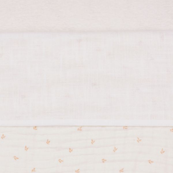 Jollein Slub Wieglaken - 75 x 100 cm - Ivory