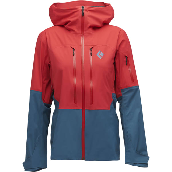 Veste de ski BLACK DIAMOND W RECON LT STRETCH SHELL CORAL RED-CREEK BLUE