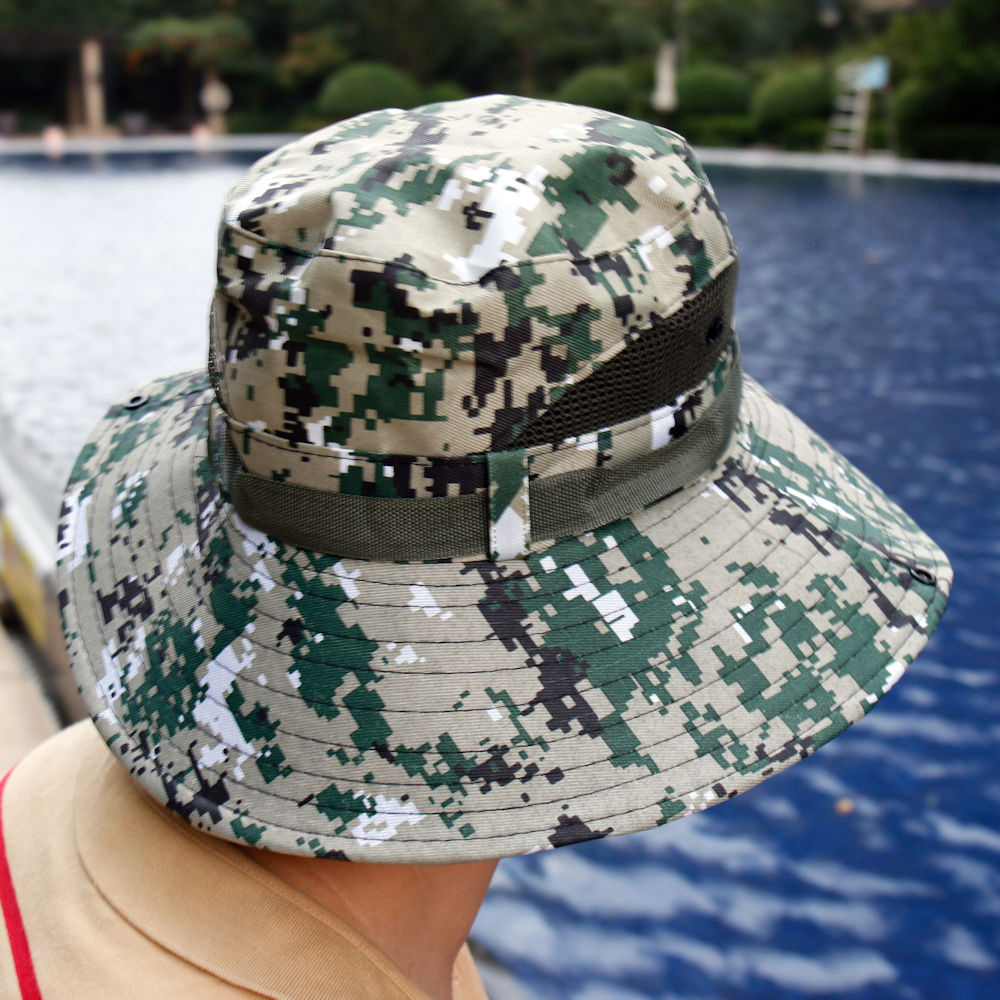 Decopatent Camouflage Vissershoedje (Bucket Hat, Army Groen)