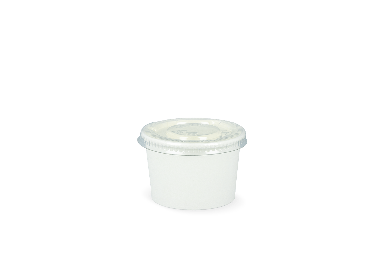 Kartonnen Saus Cup 1oz 30/45ml Ø62mm Wit