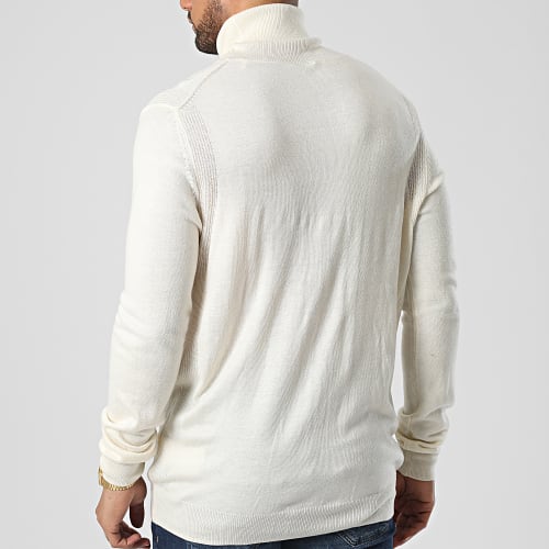 Pull Col Roulé M2BR08-Z3142 Beige