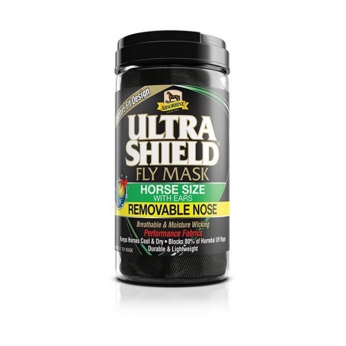 Mosquiteiro Absorbine UltraShield sem abas para as orelhas, preto