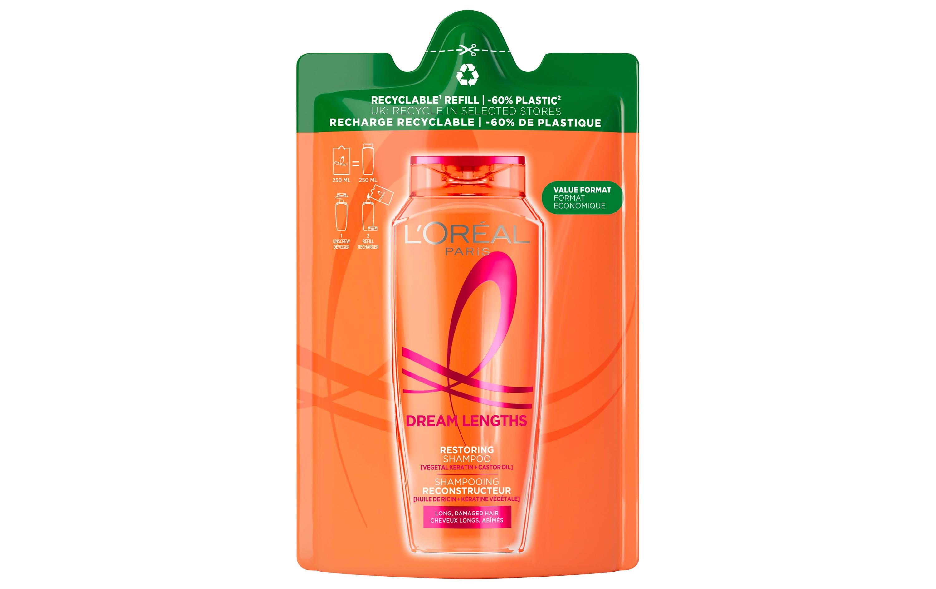Shampoo Dream Long Eco-Pack 250 mlHaarshampoo speziell für langes, geschädigtes Haar