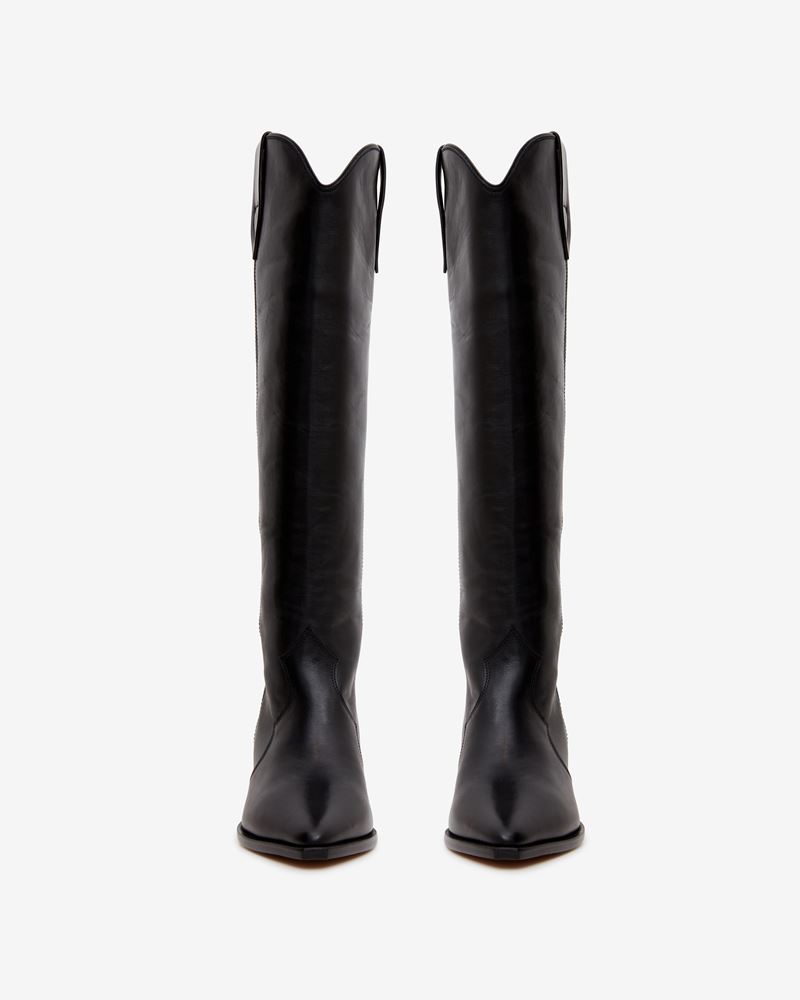 BOTTES EN CUIR VELOURS DENVEE
