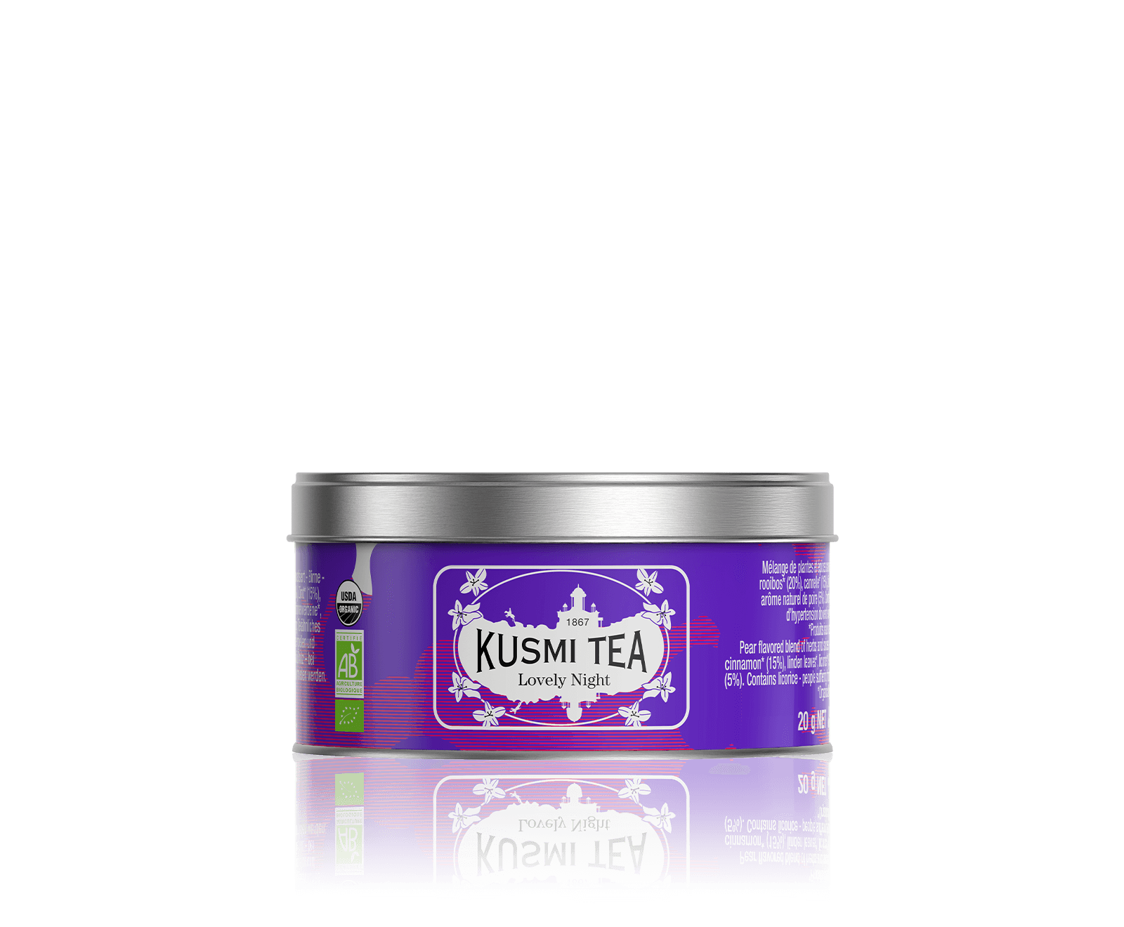 Lovely Night-Rooibos, honeybush, tilleul Boîte 20 g