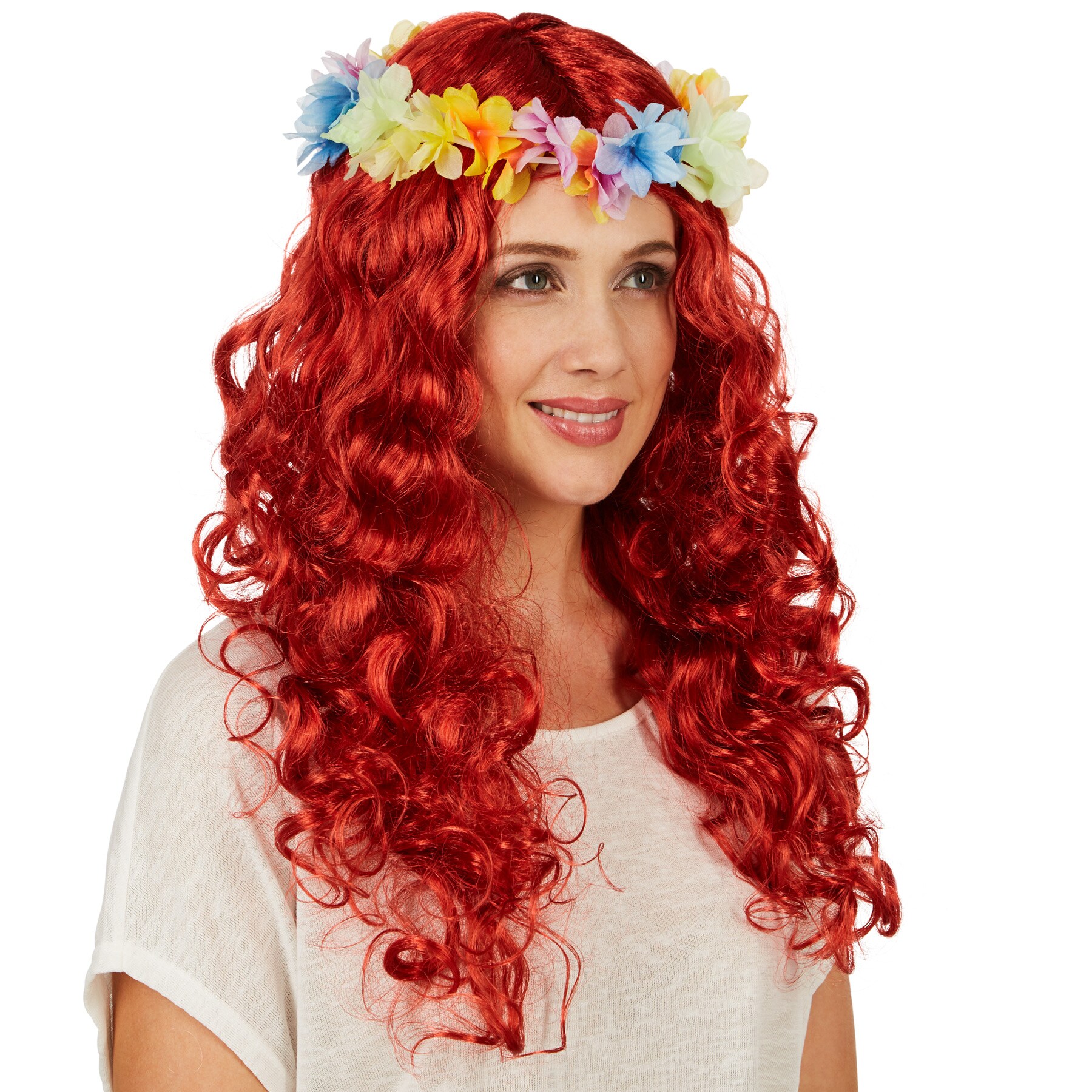 tectake® Frauenperücke, Locken Hawaii