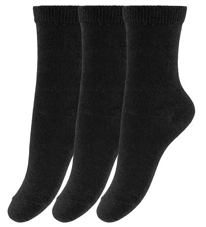Melton Socken - 3er-Pack - Schwarz