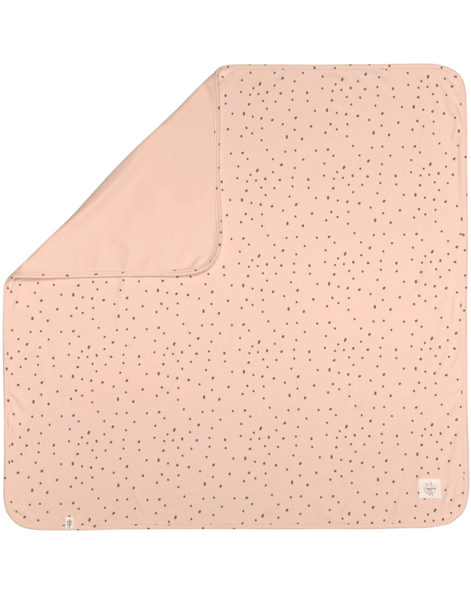 Babydecke DOTS (80x80) in powder pink