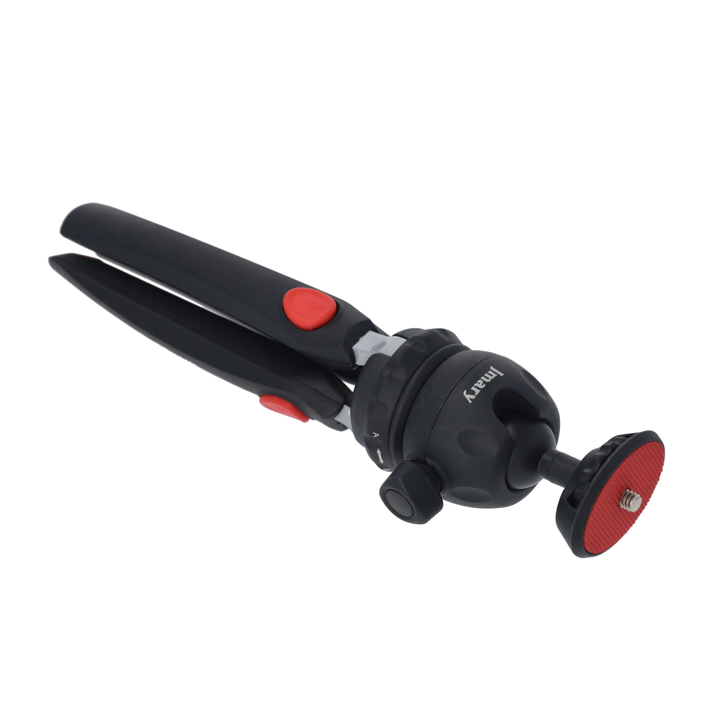 (127mm) Tripod Dreibein Stativ Halterung mit 360° Grad Panorama Ball Adapter und Handy Halterung für DSLR Kameras / Smartphones - Schwarz