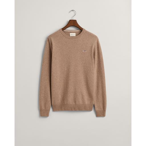 GANT Crewneck Sweater, Sand Melange. 3XL