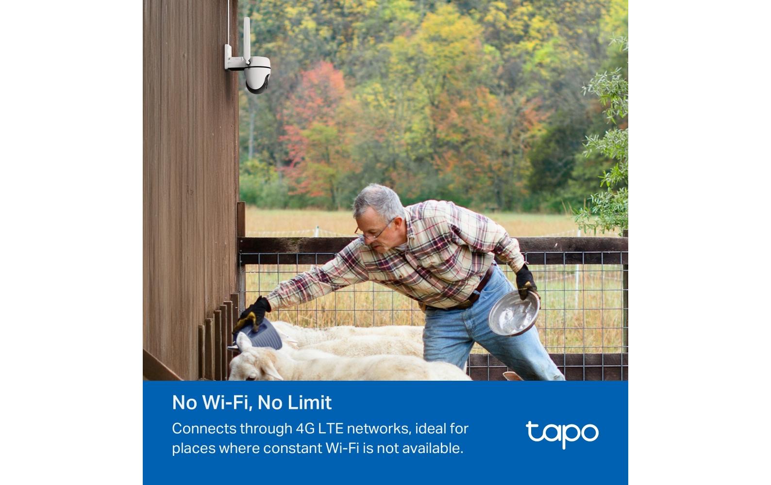Netzwerkkamera Tapo C501GWAussenkamera mit Schwenk-/Neigefunktion und 4G LTE