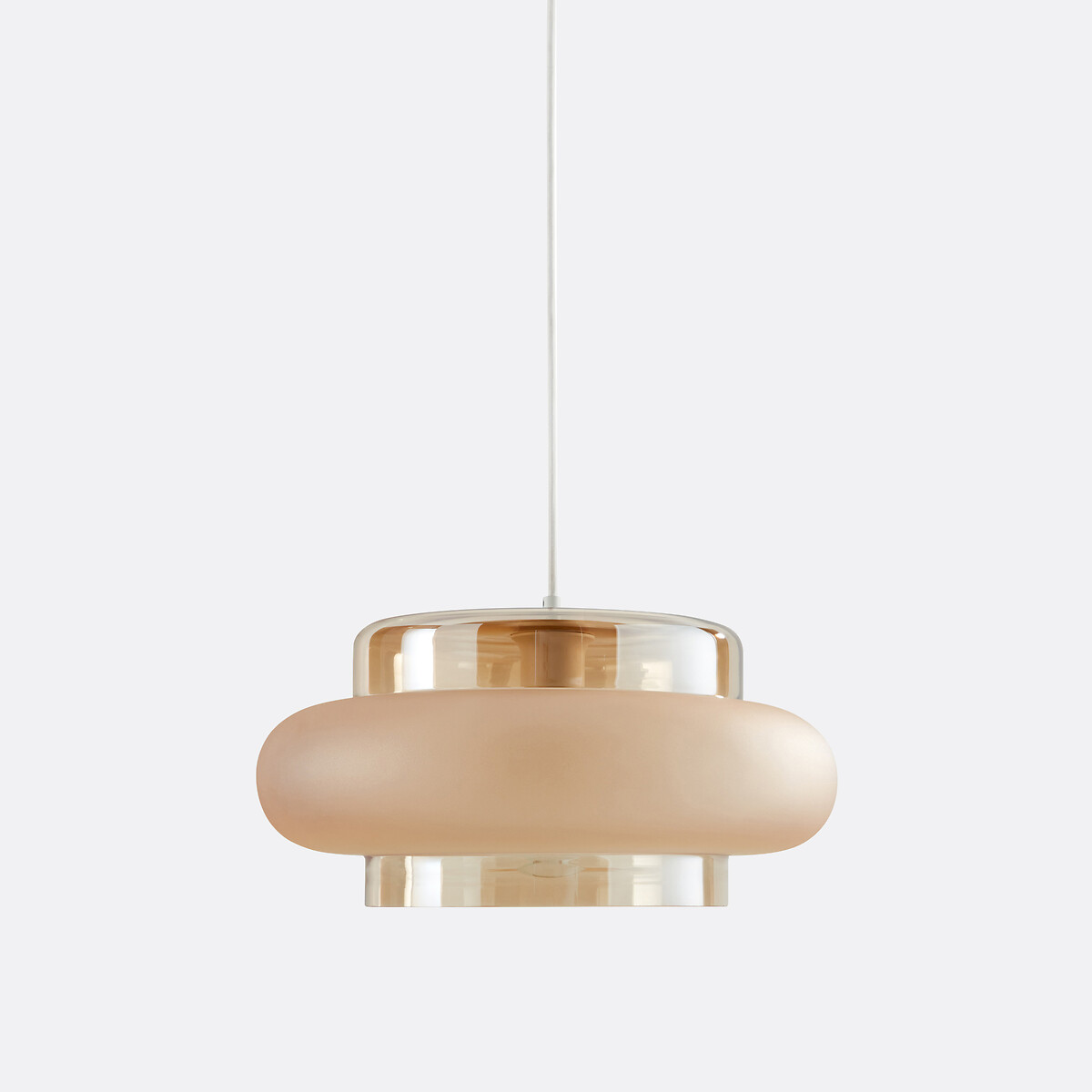 LA REDOUTE INTERIEURS<br>Luminária pendente de vidro colorido Ø40 cm, Triana